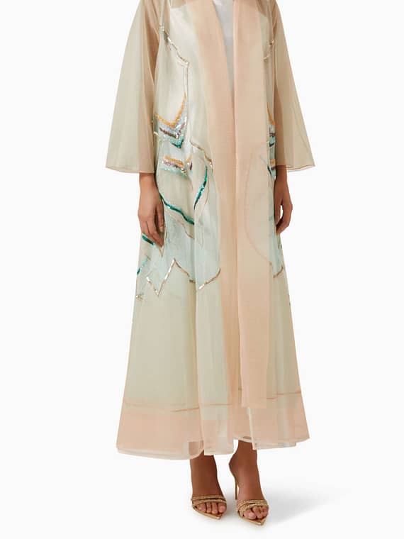 Sequin-embellished Abaya-