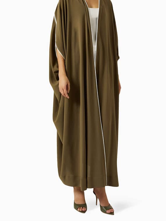 Woven Abaya in Japanese Crepe-