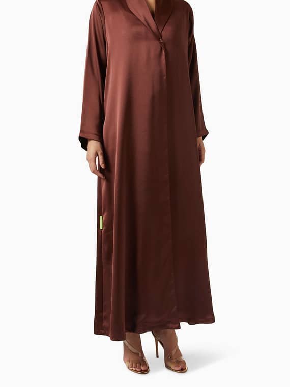 Zainah-cut Abaya in Satin Silk-