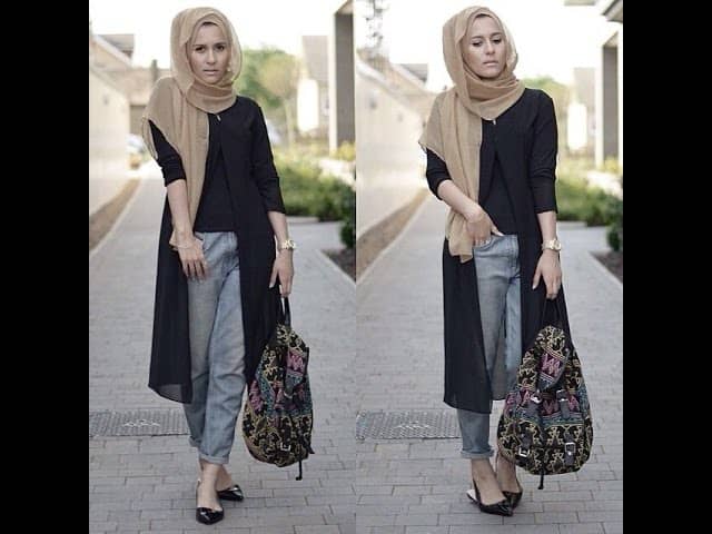 10 Ways to Style Jeans with Abaya Modestly