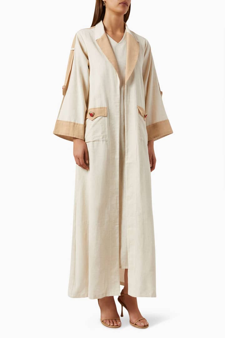 Elle Jacket Abaya Cord in Cotton