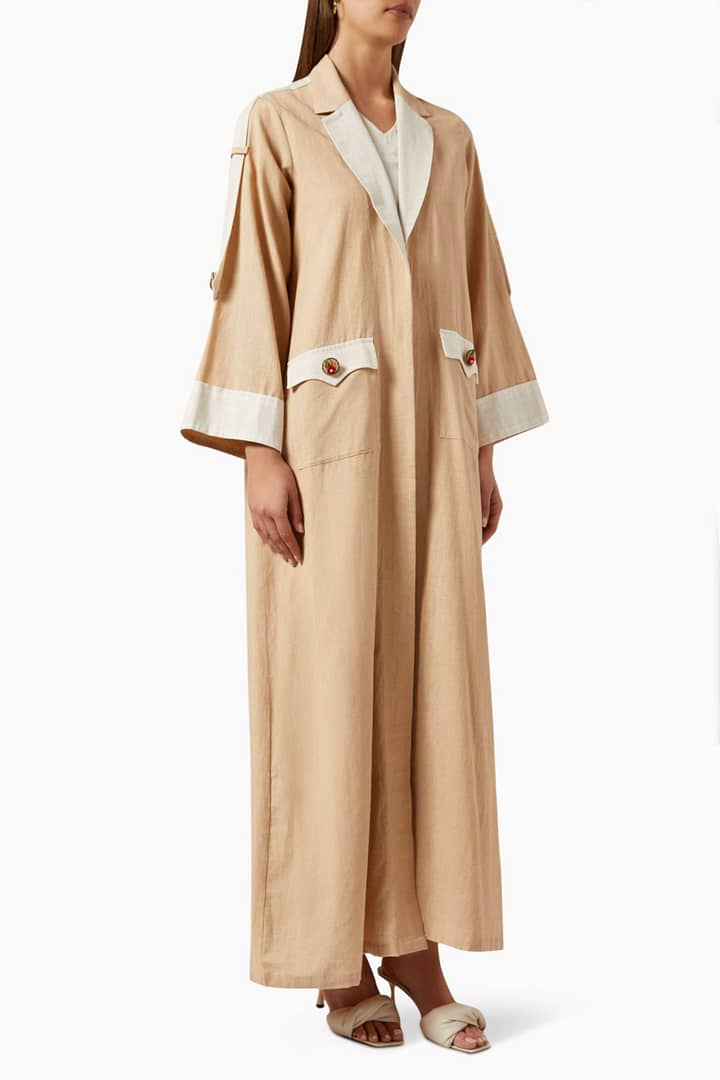 Elle Jacket Abaya Cord in Cotton